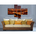 Bridge Led Painting Canvas Art de la scène nocturne pour le décor